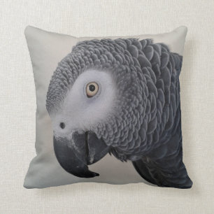African Grey Parrot Pillow