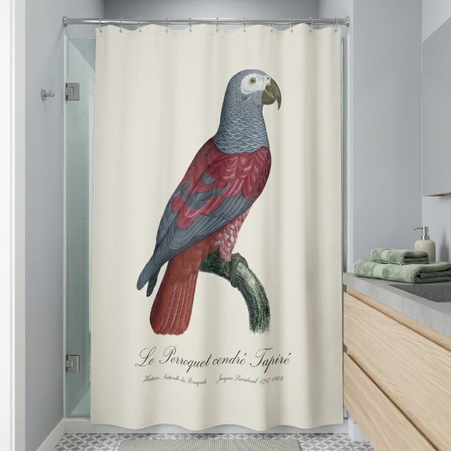 African Grey Parrot Red Factor Psittacus Erithacus Shower Curtain (African Grey Parrot Red Factor Psittacus Erithacus. Shower Curtain)