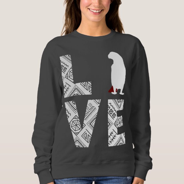 African Grey parrot Sweatshirt (Front)