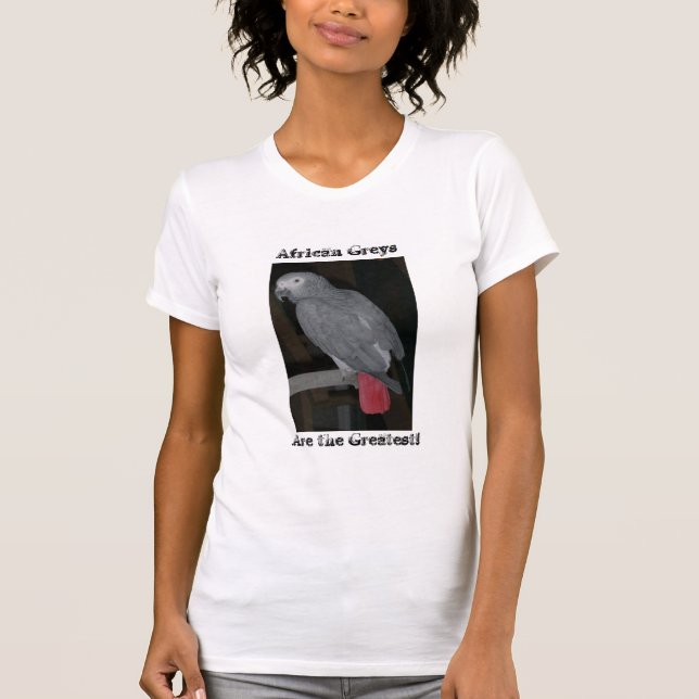 African Grey Parrot T-Shirt (Front)