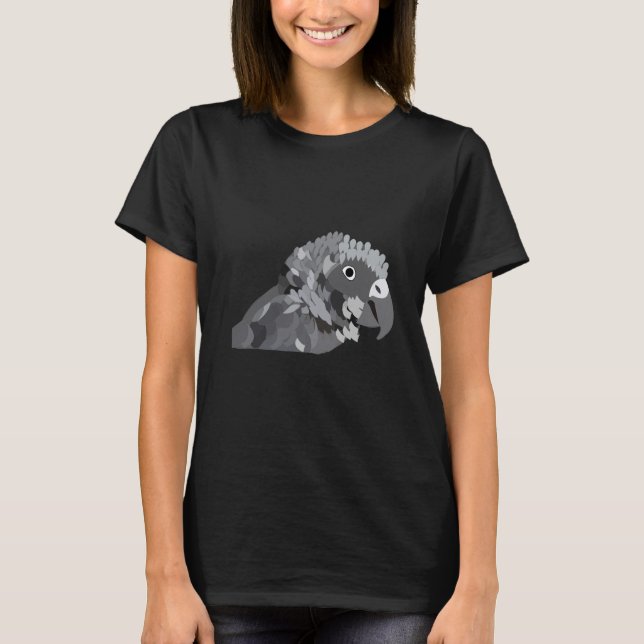 African Grey Parrot  T-Shirt (Front)