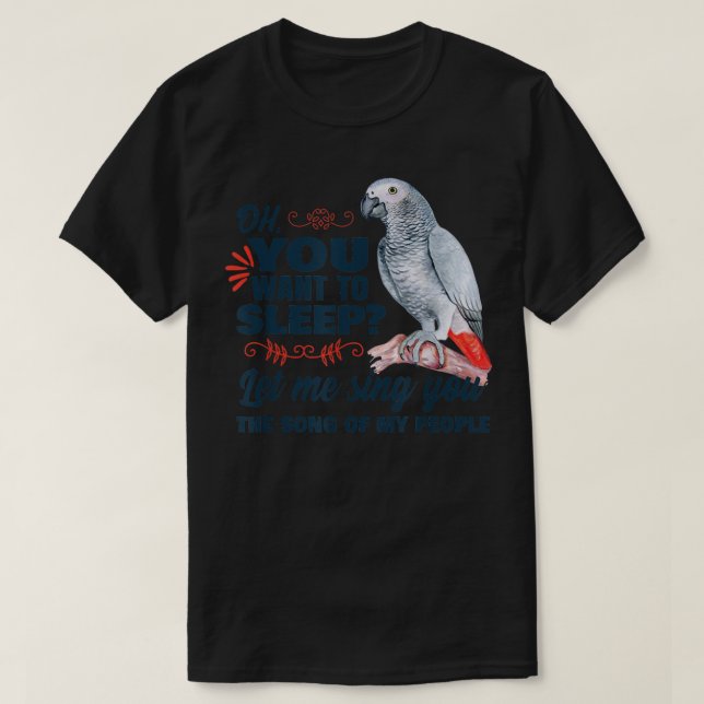 African grey parrot  T-Shirt (Design Front)