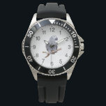 African Grey Parrot Watch<br><div class="desc">A vector illustration of a cute African grey parrot on a branch,  which is one ofthe the most popular pets. A great gift for bird or parrot lovers and ornithologists.</div>