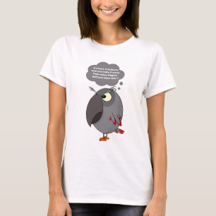 African Grey parrot Watch out for your fingers ! T-Shirt