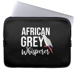 African Grey Parrot Whisperer Laptop Sleeve