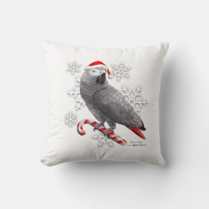 African Grey Pillow