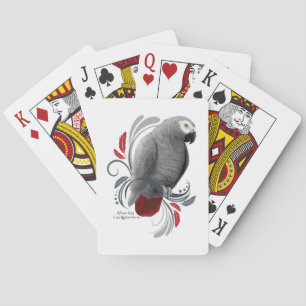 African Grey Playing Cards