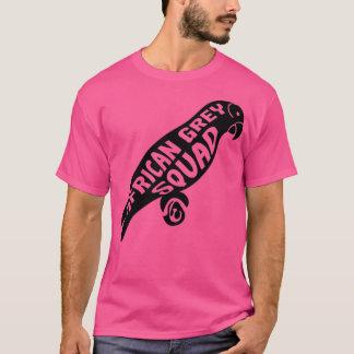 African Grey Squad Exotic Animal Parrots T-Shirt