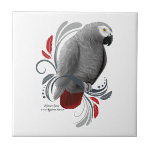 African Grey Tile
