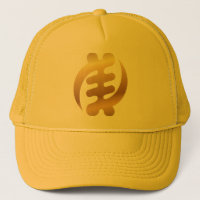 African Gye Nyame Shiny Gold Adinkra Symbol Gold