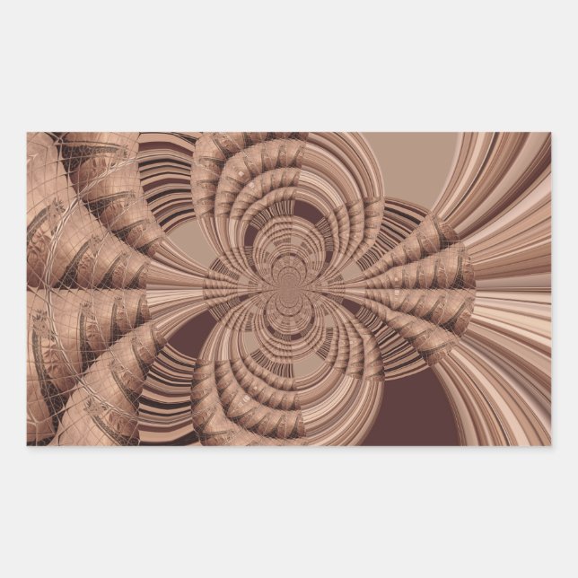 African Hakuna Matata Fractal Art Print/Graphic Rectangular Sticker (Front)