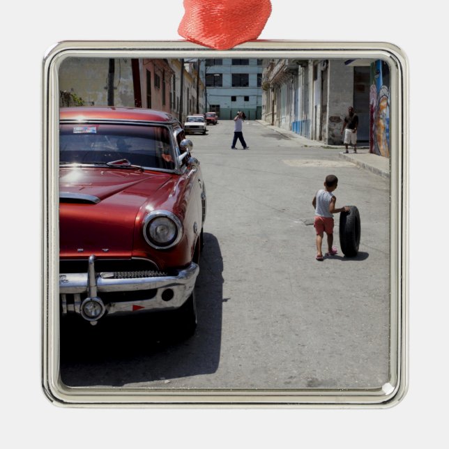 African Hamel district, Havana, Cuba, UNESCO Metal Tree Decoration (Front)