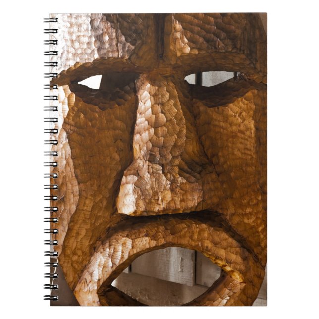 African Hand Carved Mask Notebook (Front)