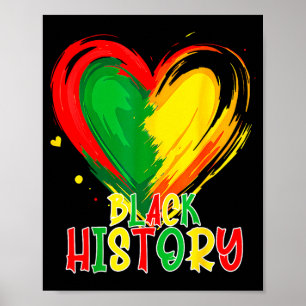 African heart black history month african american poster
