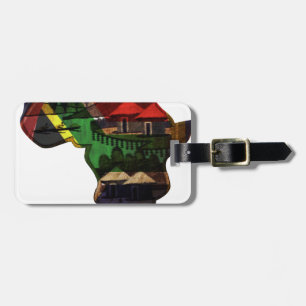 African Heritage Art - A Cultural Fusion Luggage Tag