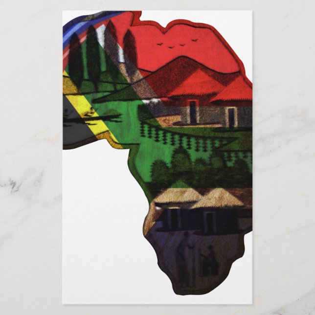 African Heritage Art - A Cultural Fusion Stationery (Front)