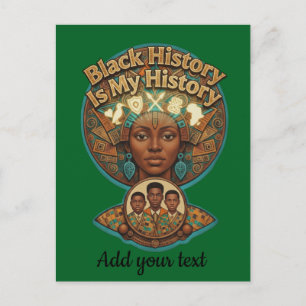 African Heritage Black History is My History Postcard