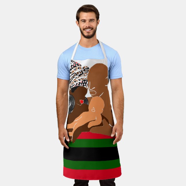 AFRICAN Heritage Black Love Black Family Apron (Worn)