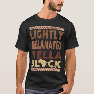 African Heritage Hella Black Melanated Black Histo T-Shirt
