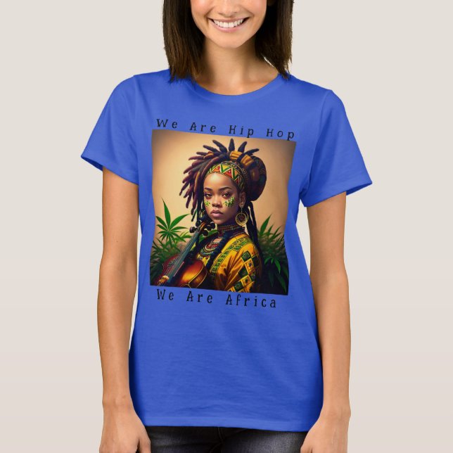 African Heritage in Hip Hop Style Tee (Front)