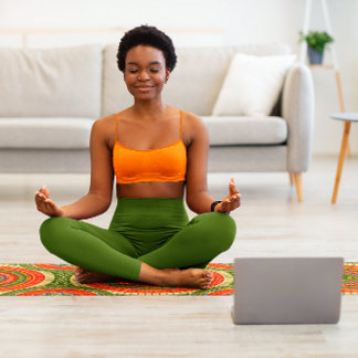 African Heritage Pattern Design Yoga Mat