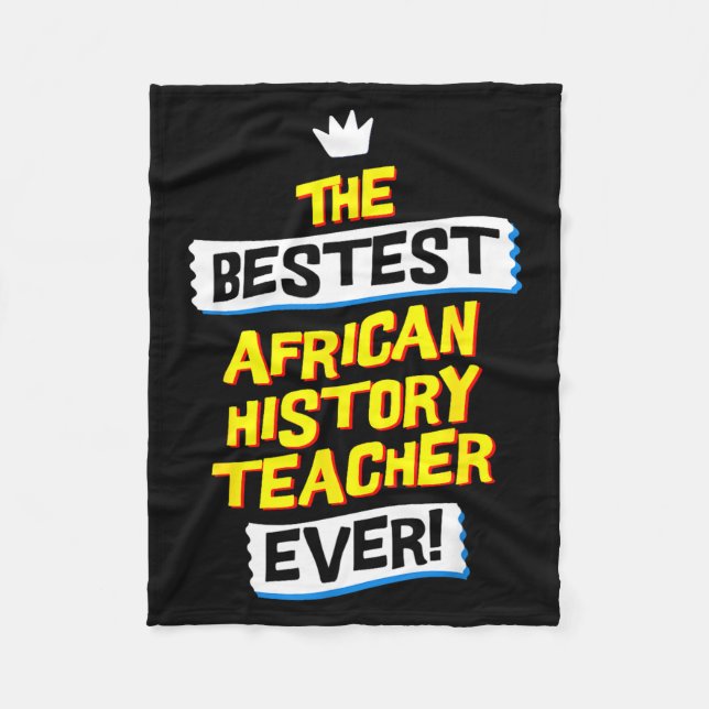African History Teacher, Funny Job Occupation  Fleece Blanket (Front)