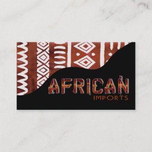 African Imports II - Afrocentric Kenyan mud cloth Business Card