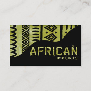 African Imports II - Afrocentric Kenyan mud cloth Business Card