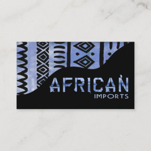 African Imports II - Afrocentric Kenyan mud cloth Business Card