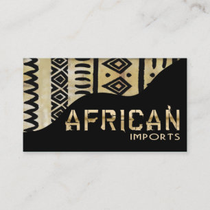 African Imports II - Afrocentric Kenyan mud cloth Business Card