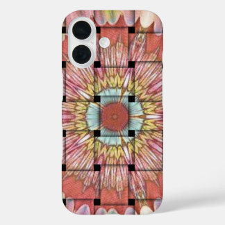 African-Inspired Art Print– Geometric Woven Design iPhone 16 Case