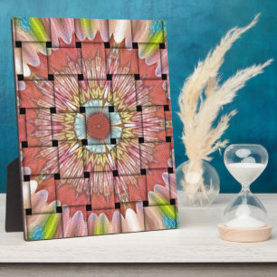 African-Inspired Art Print– Geometric Woven Design Plaque