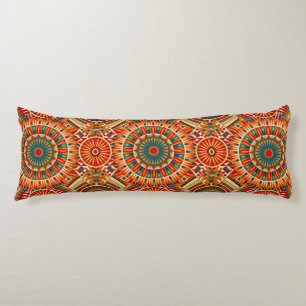 African-Inspired Geometric Body Pillow
