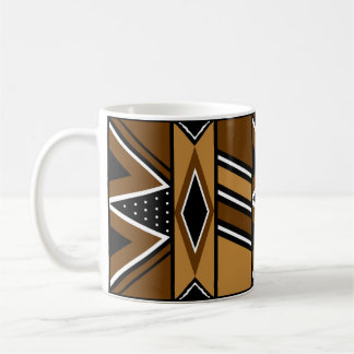 African Inspired Mud Cloth Design Drinking Mug