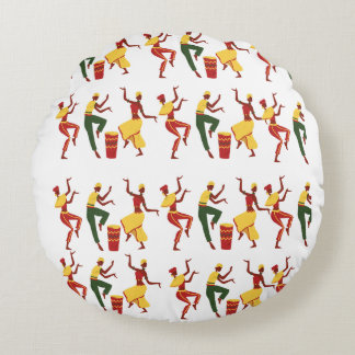 African-Inspired Poufs  Round Cushion