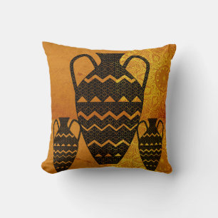 African Jars and Art Sun Pillow