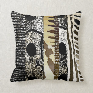 African Jungle Tribe Cushion
