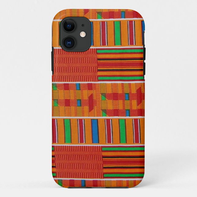 African Kente Cloth iPhone Case (Back)