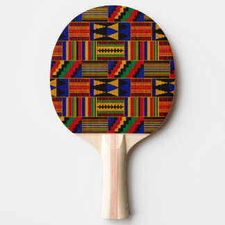 African Kente Cloth Style Ping Pong Paddle