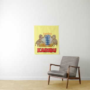 African Kids Art Tapestry