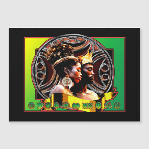 African King and Queen • Magnetic Card