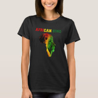 African King Black History Month Lion Africa Flag 