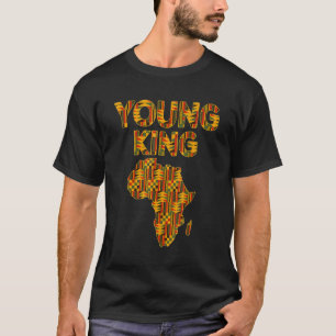 African King Men Boys Cool African Kente Cloth 1 T-Shirt