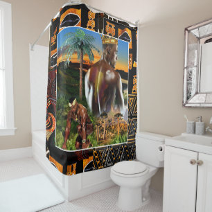African King  Shower Curtain