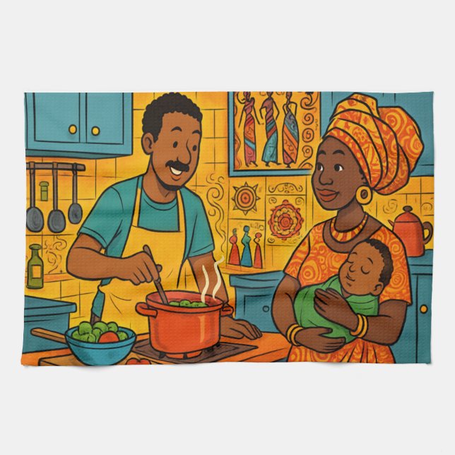 AFRICAN KITCHEN TOWEL (Horizontal)