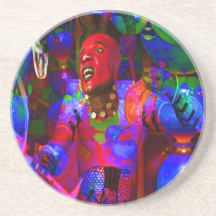 African Knight Coaster