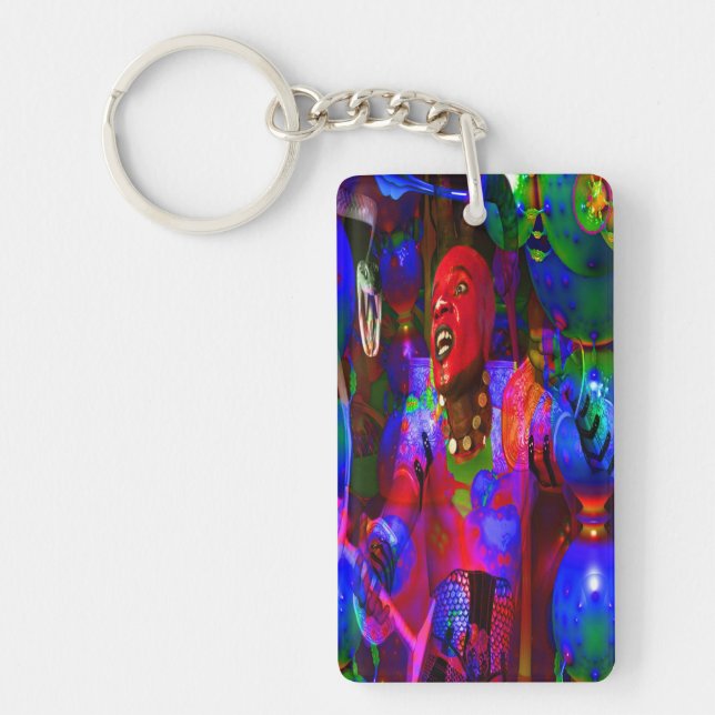 African Knight Key Ring (Front)