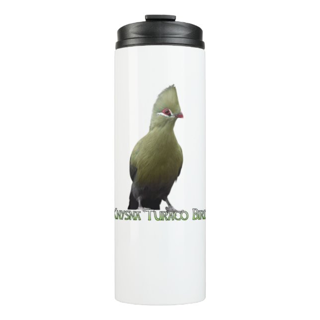 African Knysna Turaco Bird Thermal Tumbler (Front)