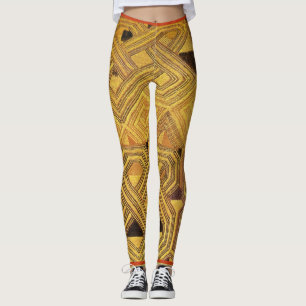 African Kuba Aerobic Leggings