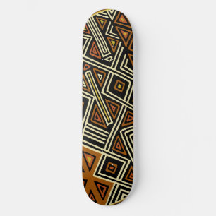 African Kuba Design Skateboard
